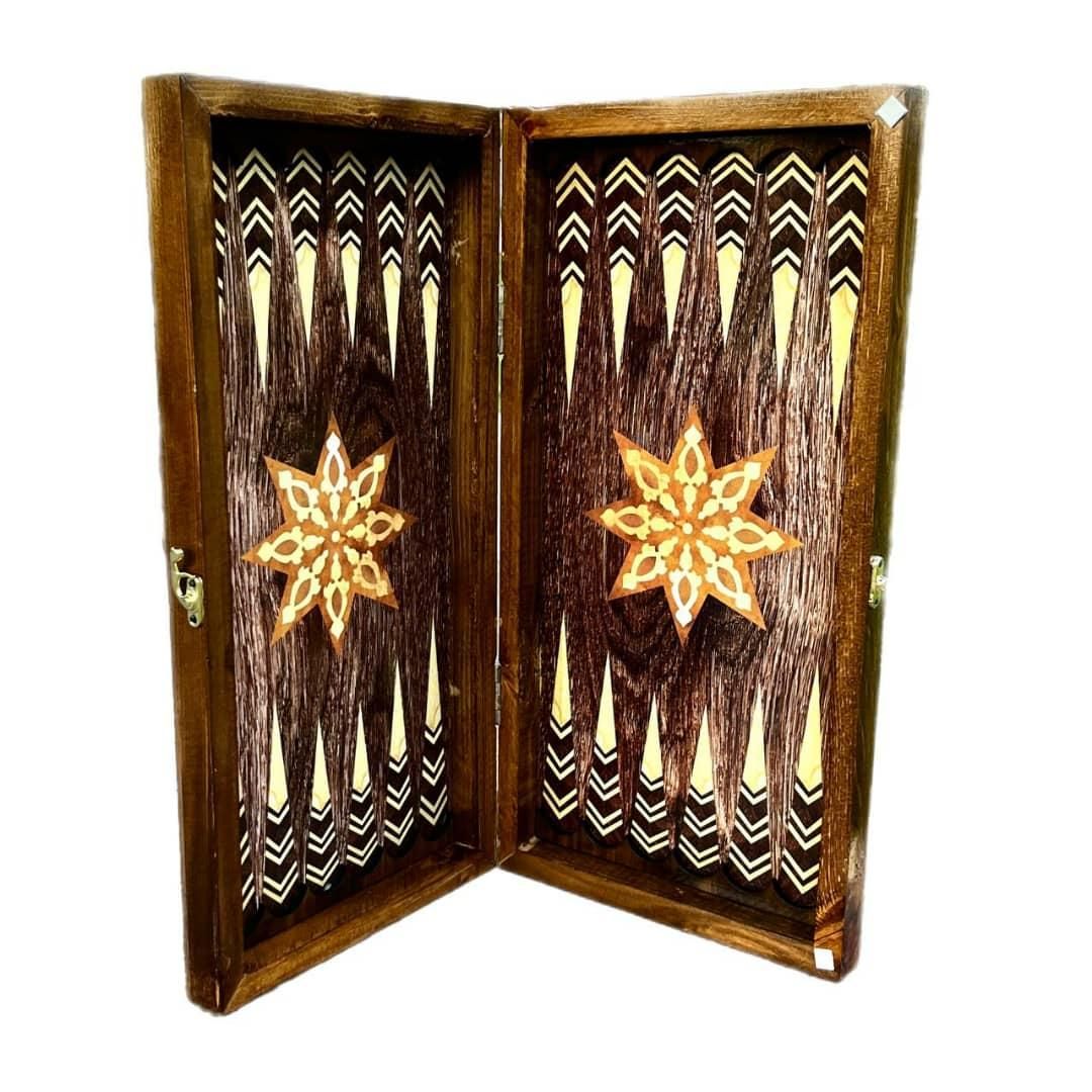 تخته نرد چوبی همراه با کیف .منچ.پنج بازی.پاستور|اسباببازی|کرج, حسن آباد|دیوار