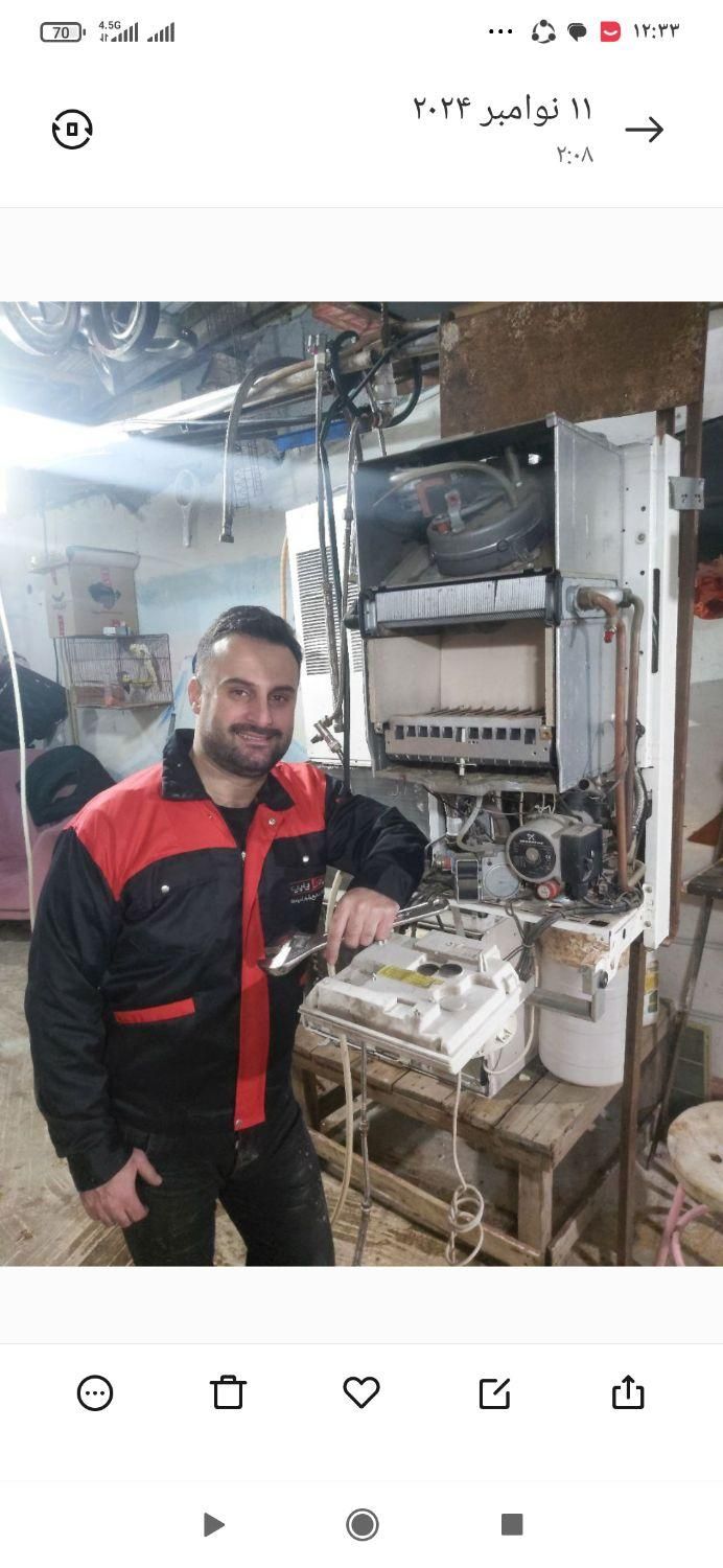 تعمیرات پکیج کولر پنجره ای اسپیلت آبگرمکن تعیمرکار|خدمات پیشه و مهارت|رشت, پل تالشان|دیوار