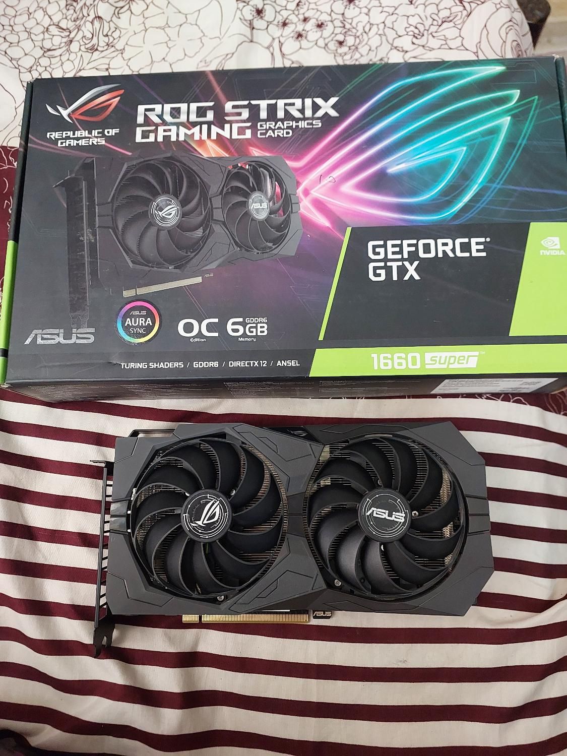 گرافیک Asus Rog Strix 1660 Super|قطعات و لوازم جانبی رایانه|تهران, جوانمردان (اندیشه)|دیوار