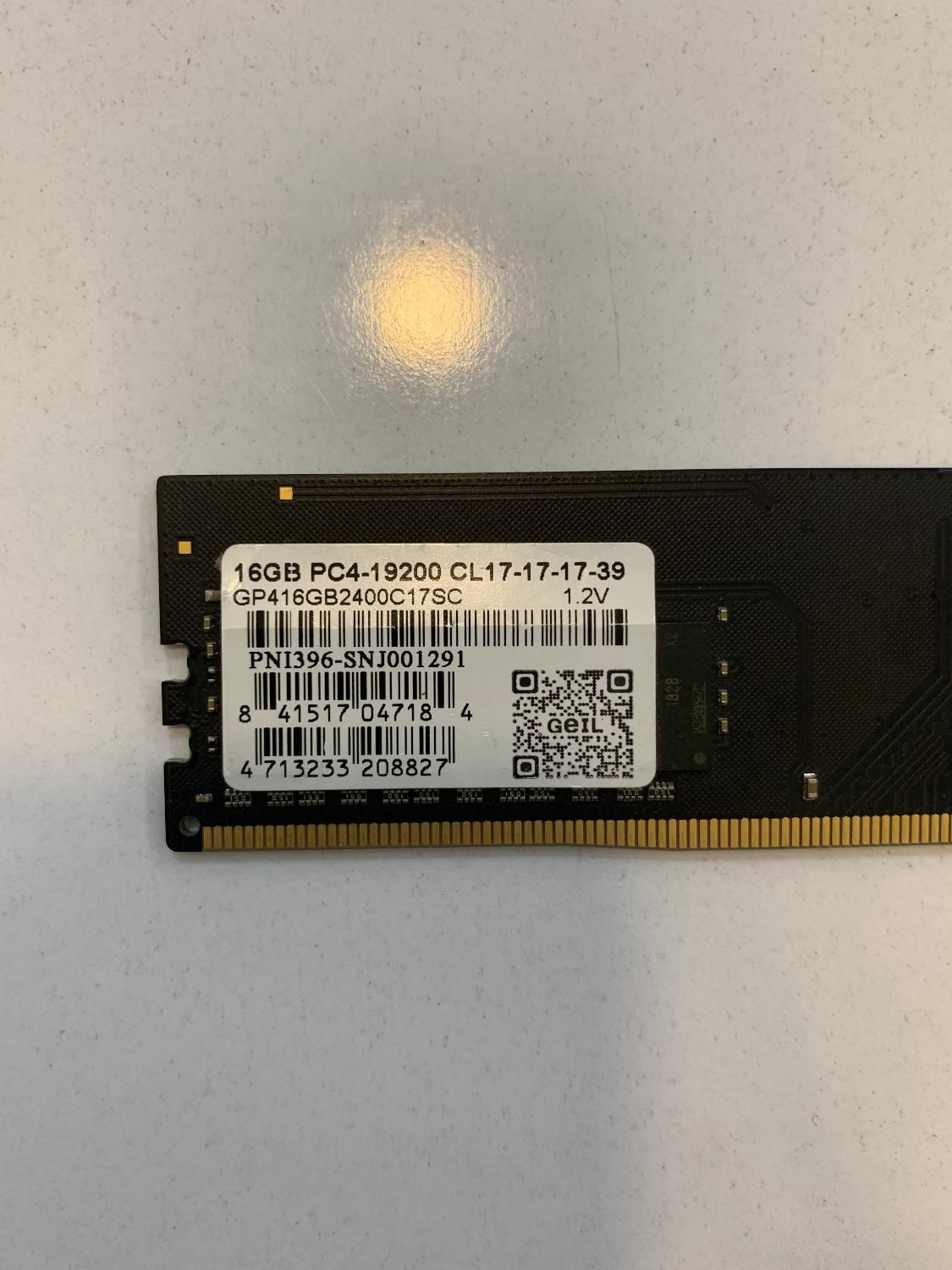 رم گیل Geil DDR4 16GB تک کاناله 2400 مگاهرتز|قطعات و لوازم جانبی رایانه|تهران, شمس‌آباد|دیوار