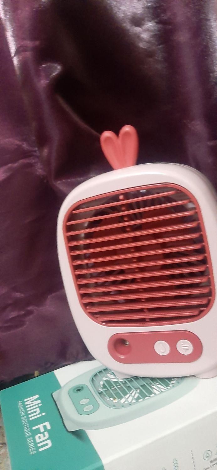 پنکه شارژی مه پاش mini Fan|پنکه و تصفیه‌کنندهٔ هوا|تهران, آجودانیه|دیوار