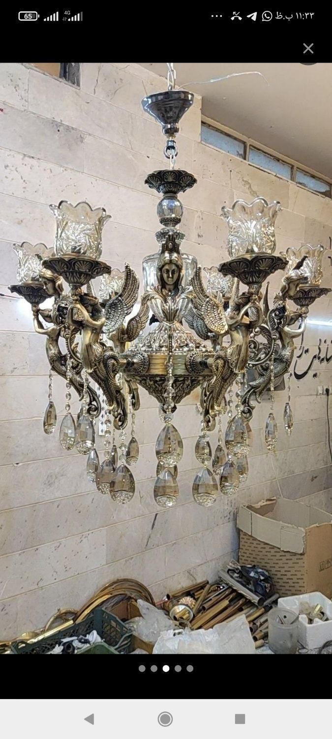 لوستر.کنار سالنی|لوستر و چراغ آویز|مشهد, شهرک رازی (شهرک غرب)|دیوار