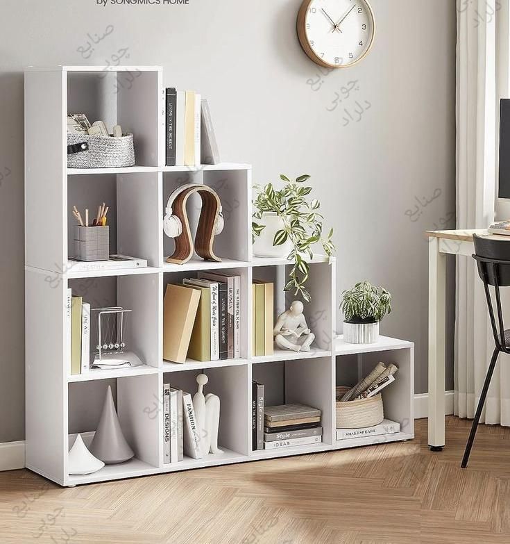 کتابخانه قفسه پله ای|کتابخانه، شلف، قفسههای دیواری|تهران, پاسداران|دیوار