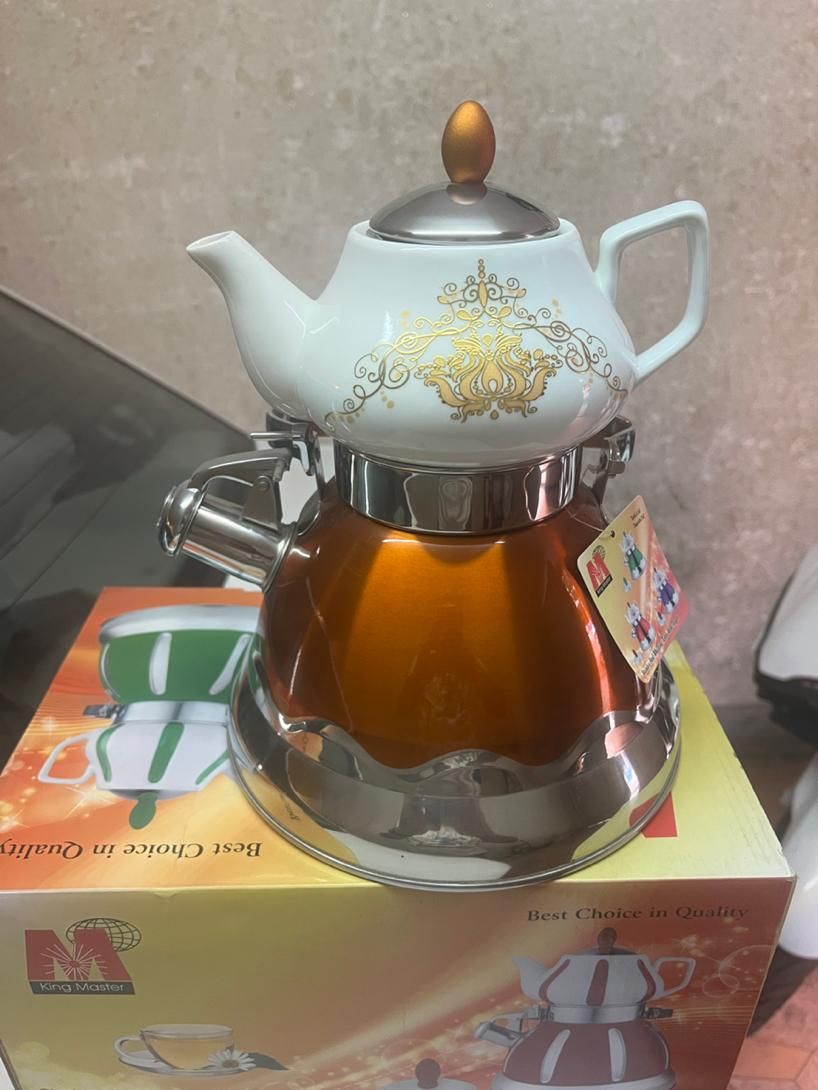 کتری قوری استیل زیر چُدن (سوتی)|قوری، کتری، قهوه‌ساز دستی|تهران, شاهین|دیوار
