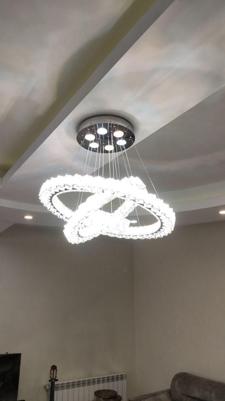 لوستر الماس.کهکشانی ۳طرف کریستال صدف۳۶۴۲.AC light|لوستر و چراغ آویز|تهران, سنگلج (شاپور)|دیوار