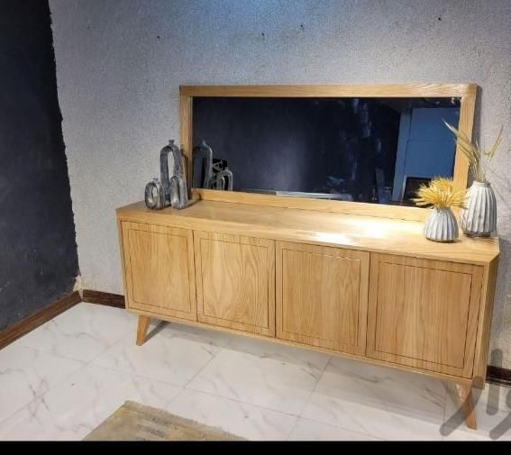 چوبی کنسول آینه کلاسیک.آینه کنسول کلاسیک|بوفه، ویترین، کنسول|خرم‌آباد, |دیوار