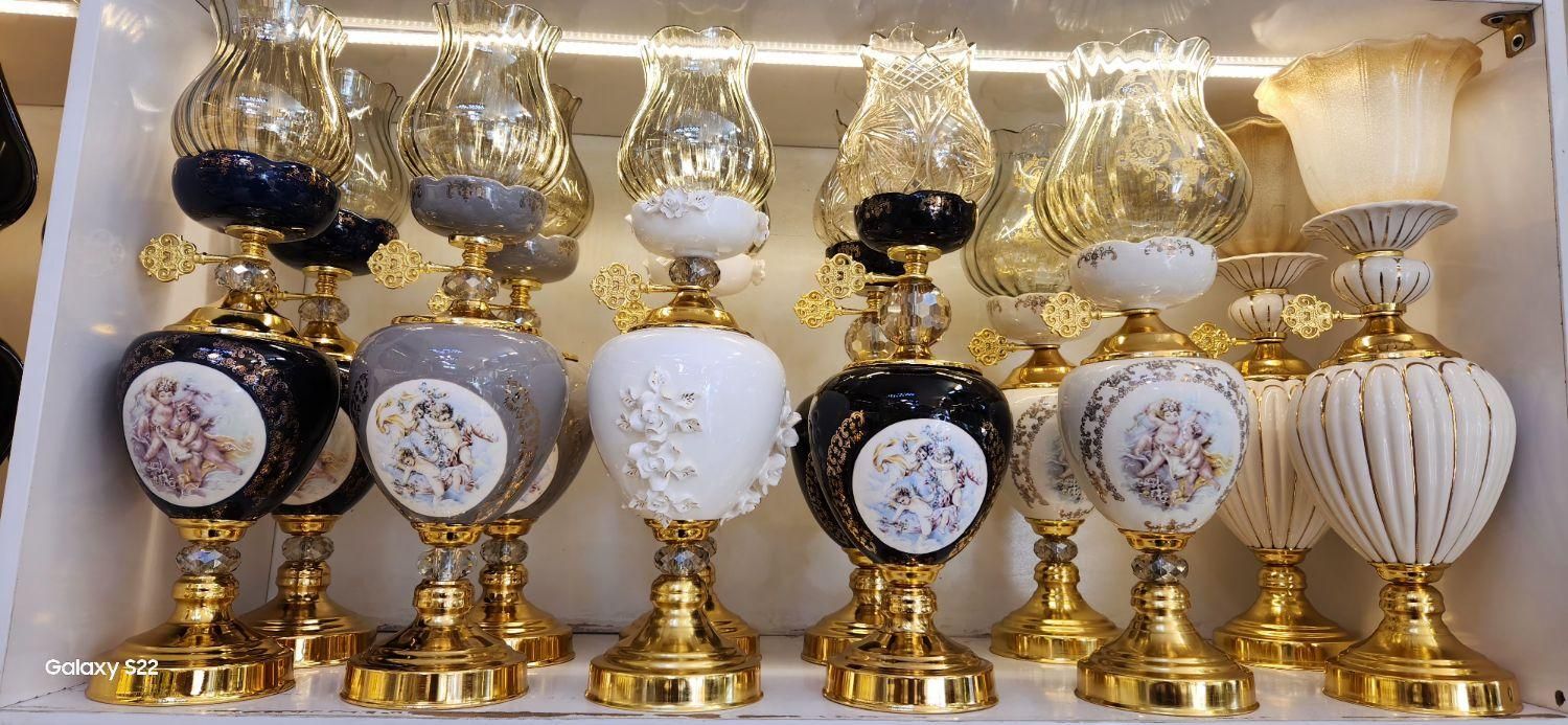 شعمدانهای چینی جدید|چراغ خواب و آباژور|قم, بنیاد|دیوار