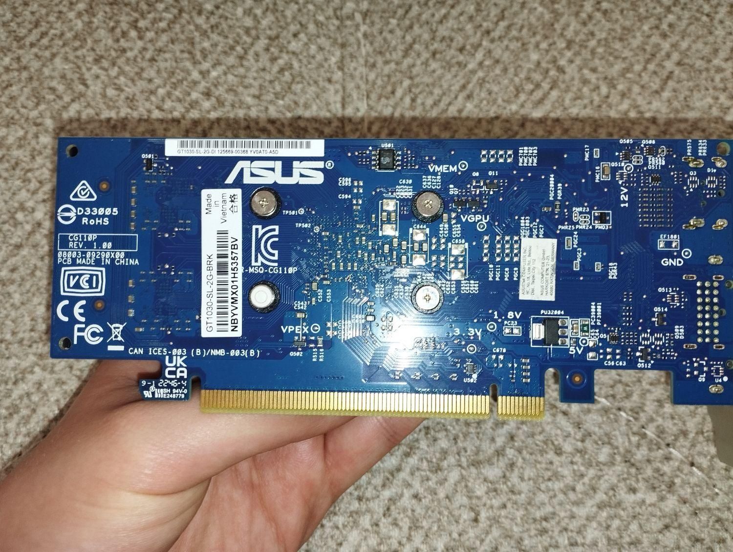 کارت گرافیک GT1030 ایسوس|قطعات و لوازم جانبی رایانه|قزوین, |دیوار