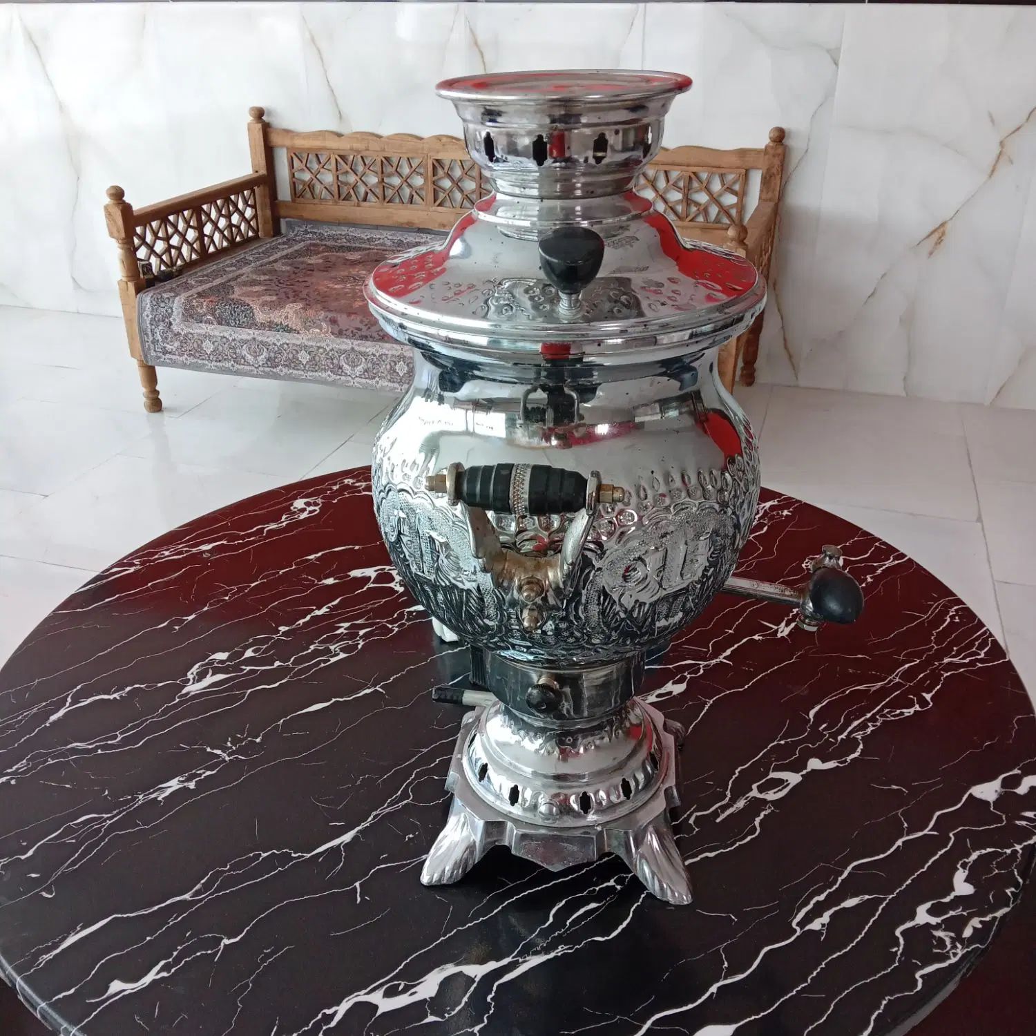 سماور گازی۵لیتری|سماور، چای‌ساز، قهوه‌ساز|مشهد, خواجه ربیع|دیوار
