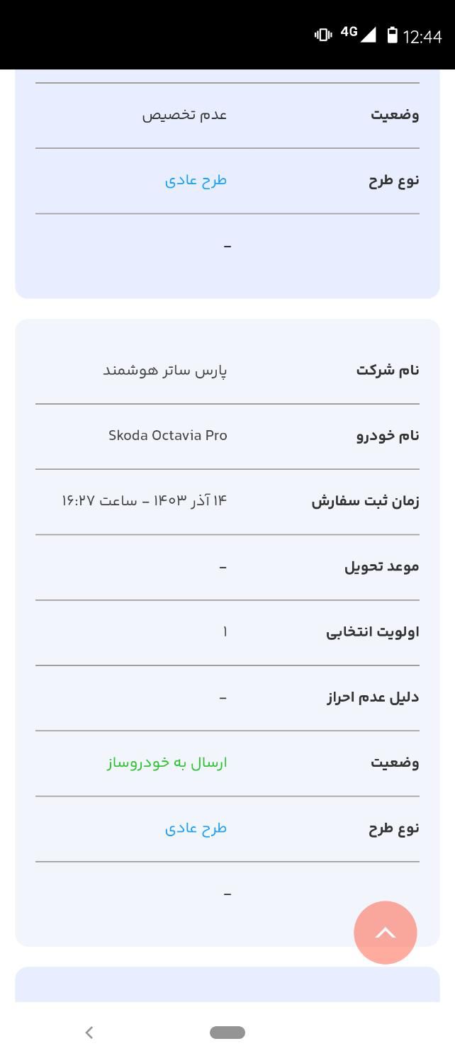 حواله اشکودا اکتاویا پرو|خودرو سواری و وانت|تهران, امانیه|دیوار