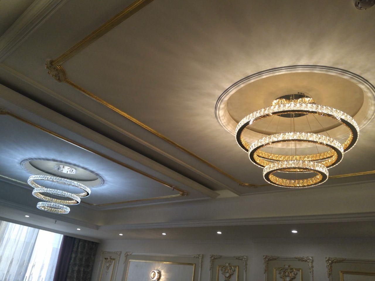 لوستر سه حلقه ،ریموت سه حالته تولیدی (پاسارگاد)|چراغ خواب و آباژور|مشهد, چهارچشمه|دیوار