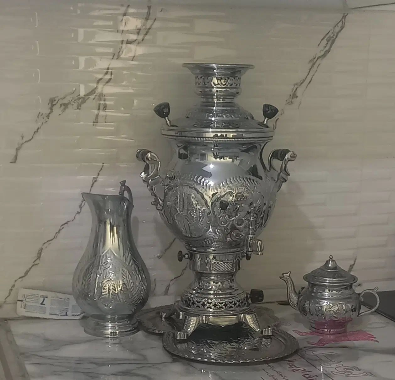 سرویس سماور گازی کاملا نو و آکبند|سماور، چای‌ساز، قهوه‌ساز|تهران, ارم|دیوار
