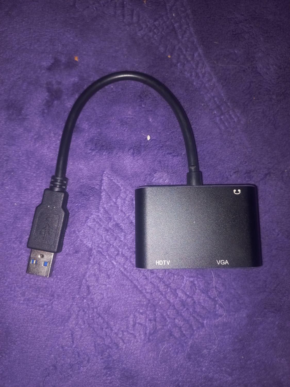 تبدیل و مبدل USB 3  به  HDMI و  VGA و خروجی AIX|قطعات و لوازم جانبی رایانه|تهران, جوادیه|دیوار