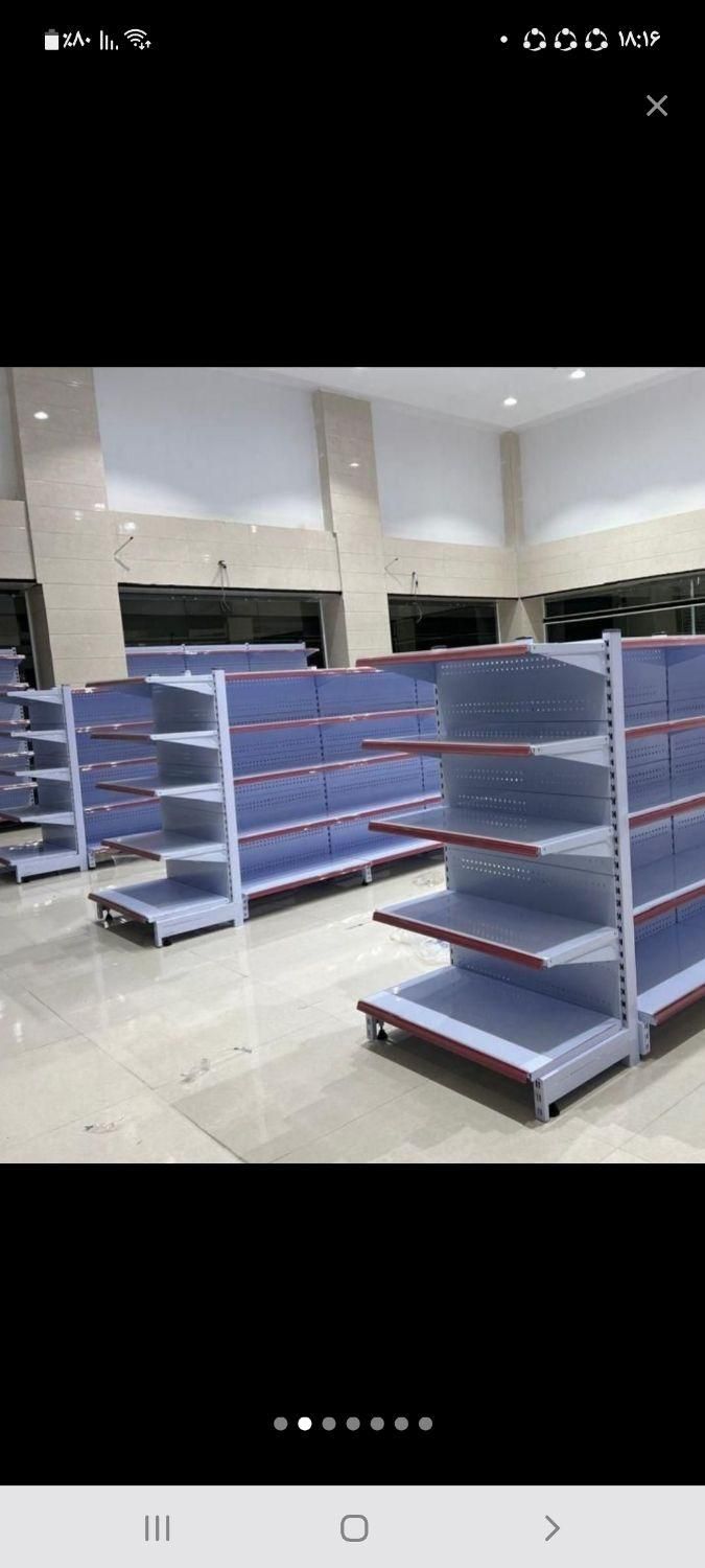 قفسه بندی دسته دوم هایپری سوپری پیچ مهره استندمیوه|کتابخانه، شلف، قفسه‌های دیواری|رشت, منظریه|دیوار