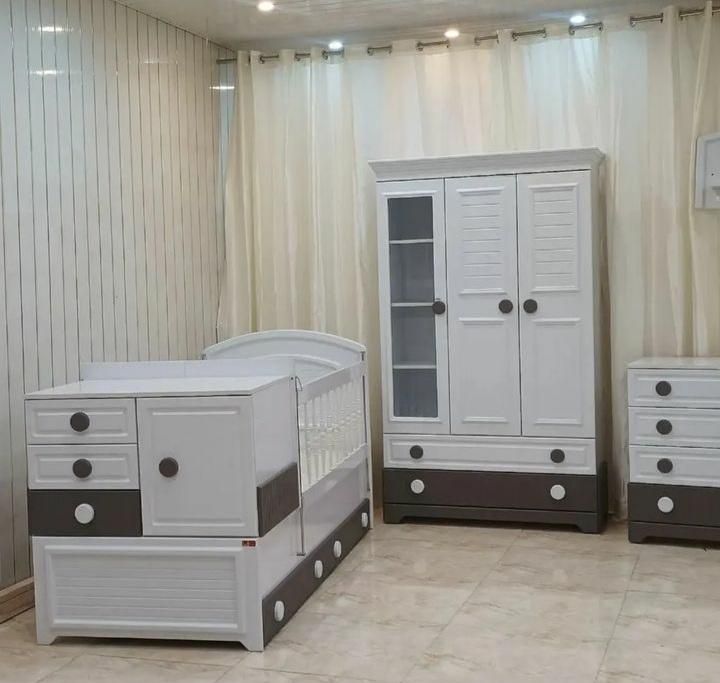 سرویس خواب تخت دومنظوره نوزاد نوجوان سیسمونی|تخت و صندلی بچه|همدان, |دیوار