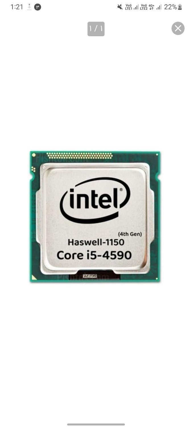 مادربرد q87 با سی پی یو i5 4590 ram8|قطعات و لوازم جانبی رایانه|کرمانشاه, |دیوار
