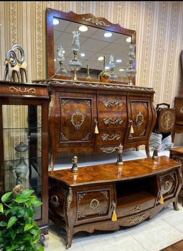 آینه کنسول و میزتلویزیون قاب تونیک کد ۰۰۱۲|بوفه، ویترین، کنسول|بومهن, |دیوار