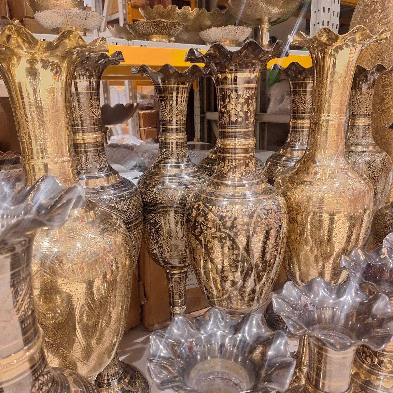 گلدان کشمیری ۴۰ اینچی با طراحی خاص|صنایع دستی و سایر لوازم تزئینی|مشهد, راهنمایی|دیوار
