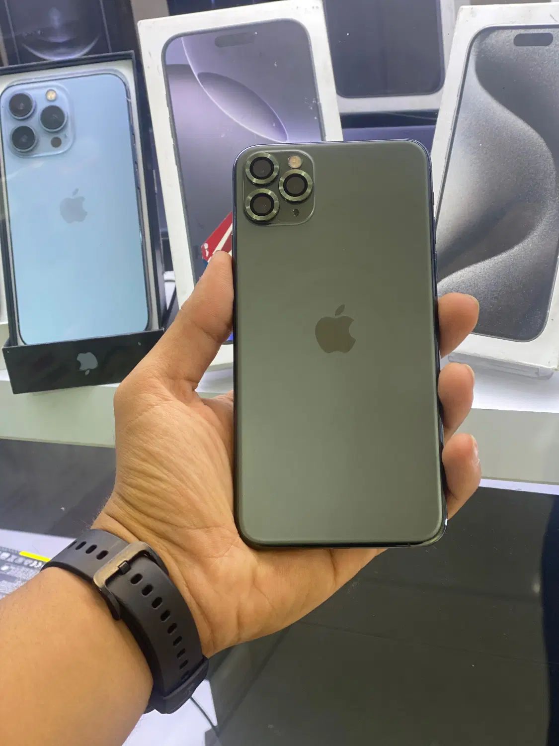 iphone 11 pro max دوسیم کارت پک اصلی|موبایل|تهران, فلسطین (میدان انقلاب)|دیوار
