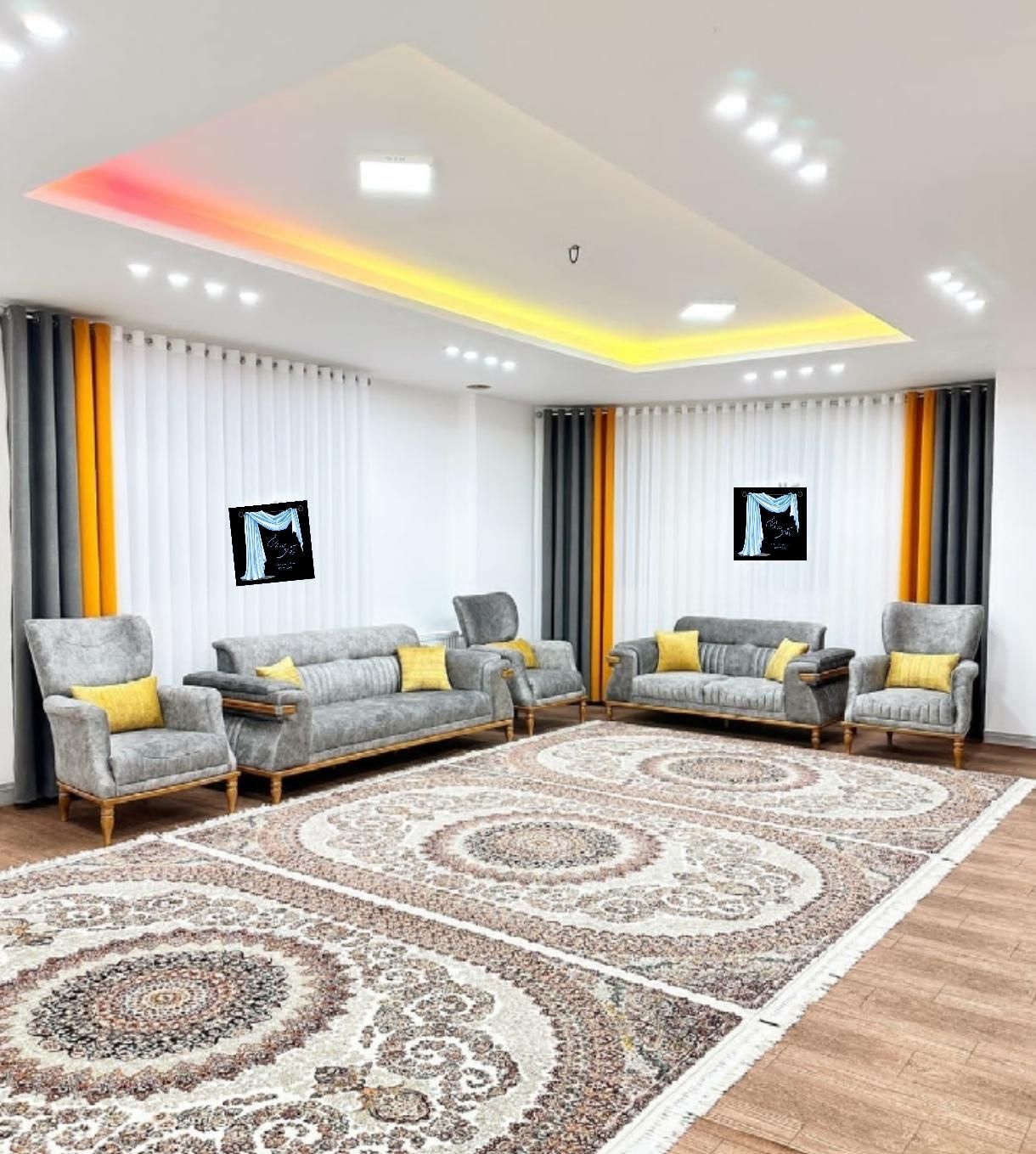 پرده .|پرده، رانر، رومیزی|هشتگرد, |دیوار