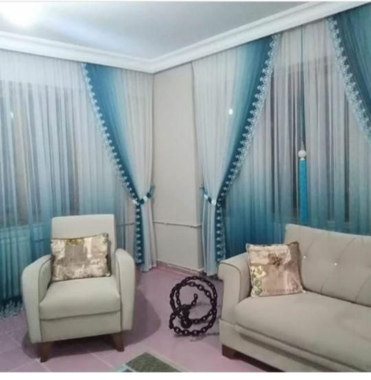 پرده پارچه ای پانچ مخمل حریر|پرده، رانر، رومیزی|بهبهان, |دیوار