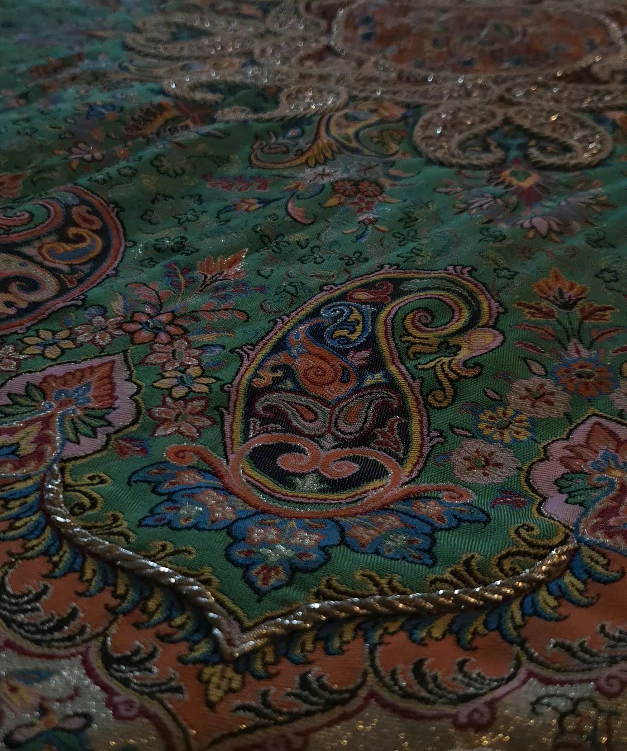 رومیزی ترمه،سرمه دوزی شده|صنایع دستی و سایر لوازم تزئینی|تهران, اختیاریه|دیوار