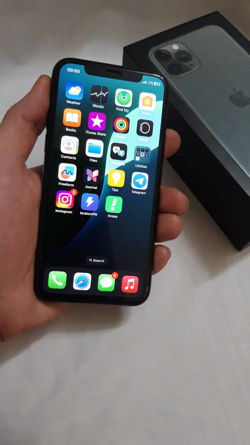 ایفون 11pro حافظه 64 دوسیم کارت بسیار تمیز|موبایل|مشهد, دانشجو|دیوار