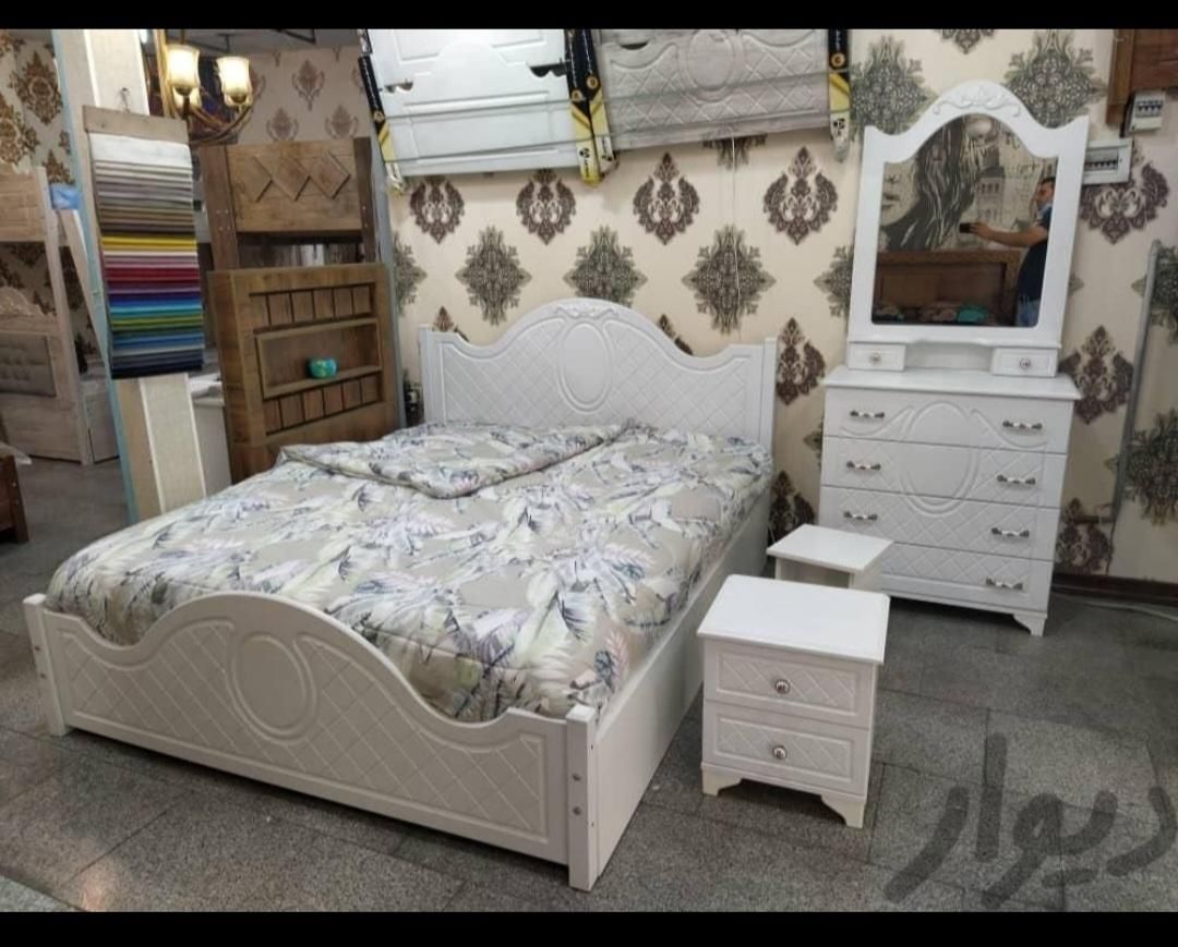 تخت خواب چوبی|تخت و سرویس خواب|قزوین, |دیوار