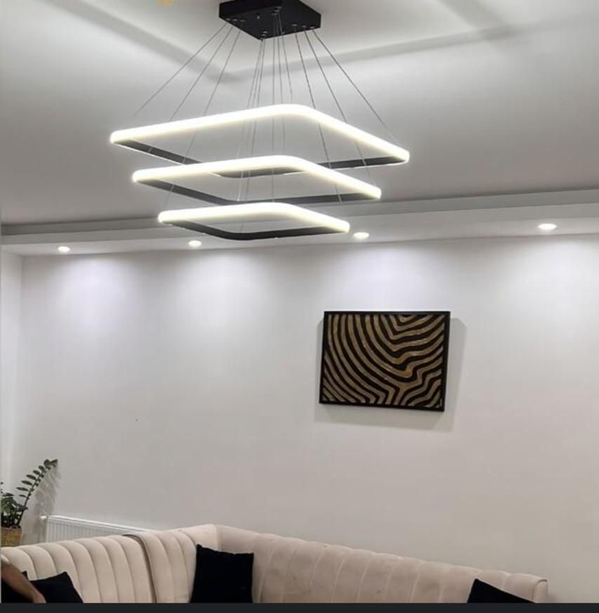 لوستر مدرن مدل سه مربع|لوستر و چراغ آویز|تهران, افسریه شمالی|دیوار