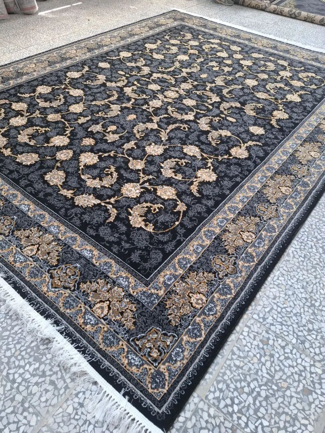 فرش طرح چکاوک دودی و سرمه ای|فرش|کرج, حیدرآباد|دیوار
