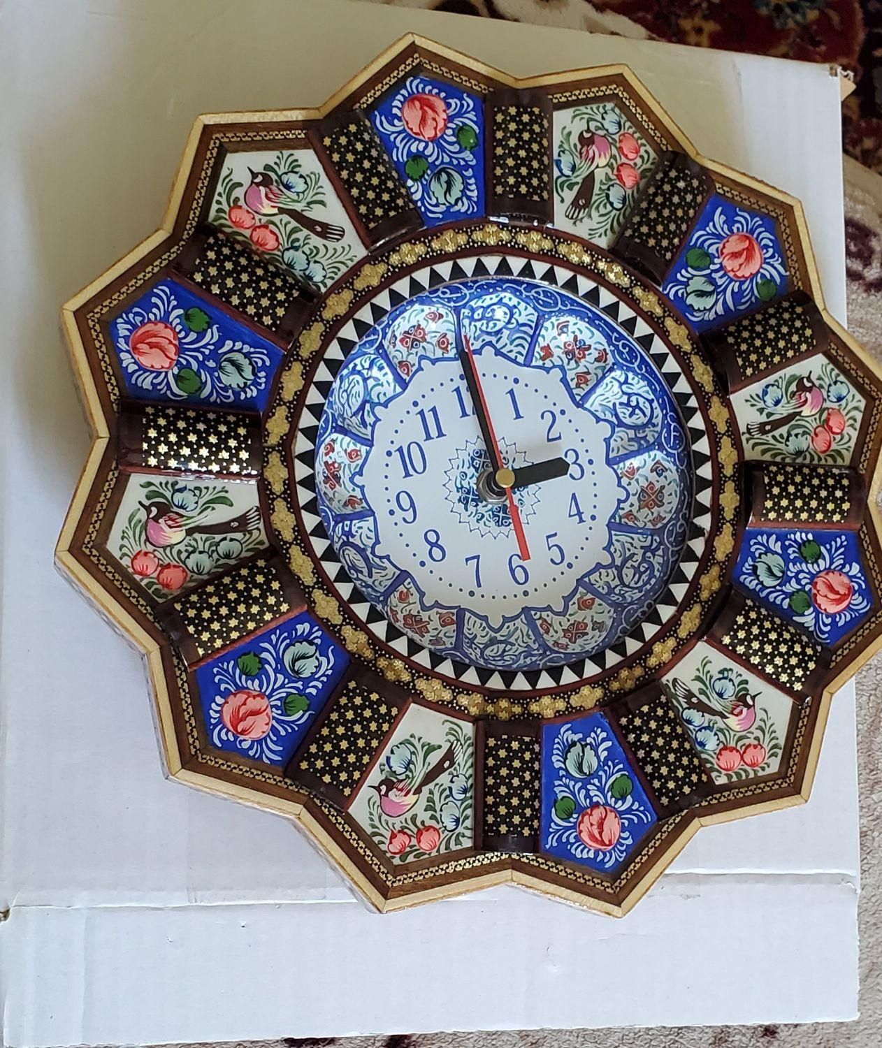 ساعت دیواری خاتم کاری|ساعت دیواری و تزئینی|تهران, سیدخندان|دیوار