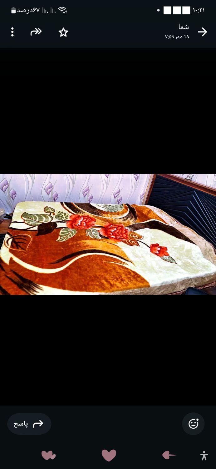 پتو دونفره دو رو کاملا نو|رختخواب، بالش، پتو|تهران, آهنگ|دیوار