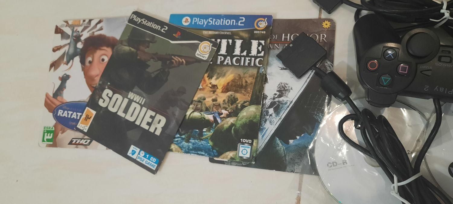 ps2 سونی ۲ پلی استیشن ۲ فلش خور دو دسته|کنسول، بازی ویدئویی و آنلاین|قم, پردیسان|دیوار