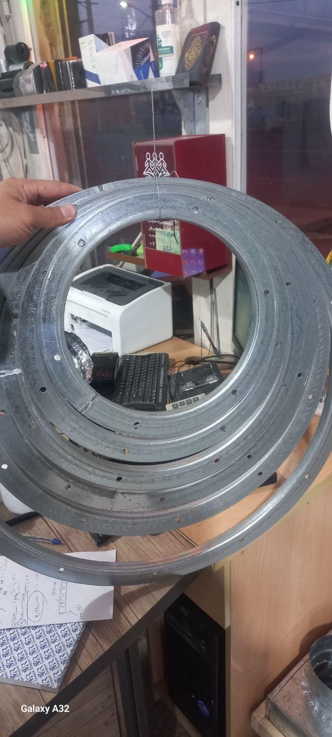 لوله هواکش ۳ لایه خرطومی فلکسی فلکسیبل کانالسازی|کولر گازی و فنکوئل|فردیس, منظریه|دیوار