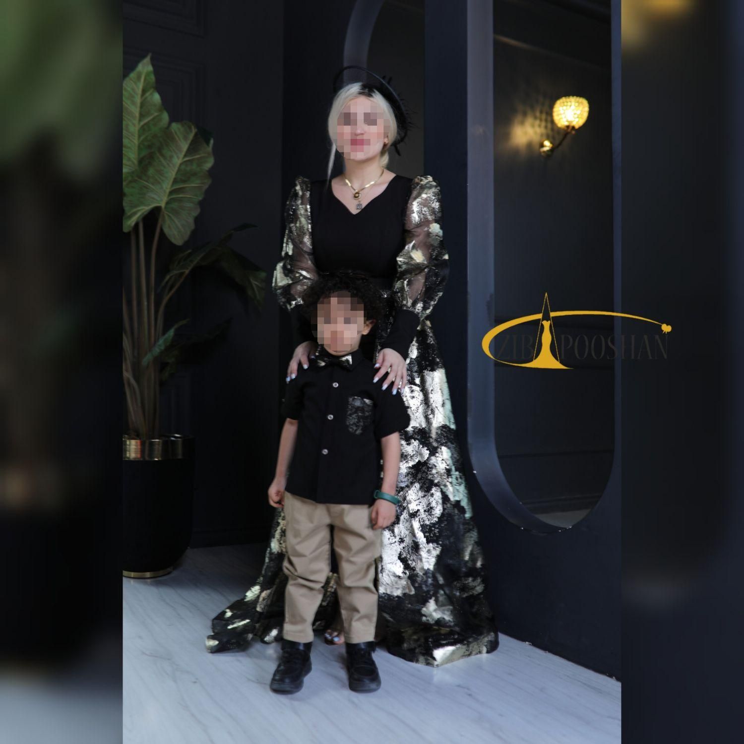 لباس مجلسی ست مادردختری مدل طلاکوب ، لباس مادرپسری|لباس|تهران, هفت حوض|دیوار