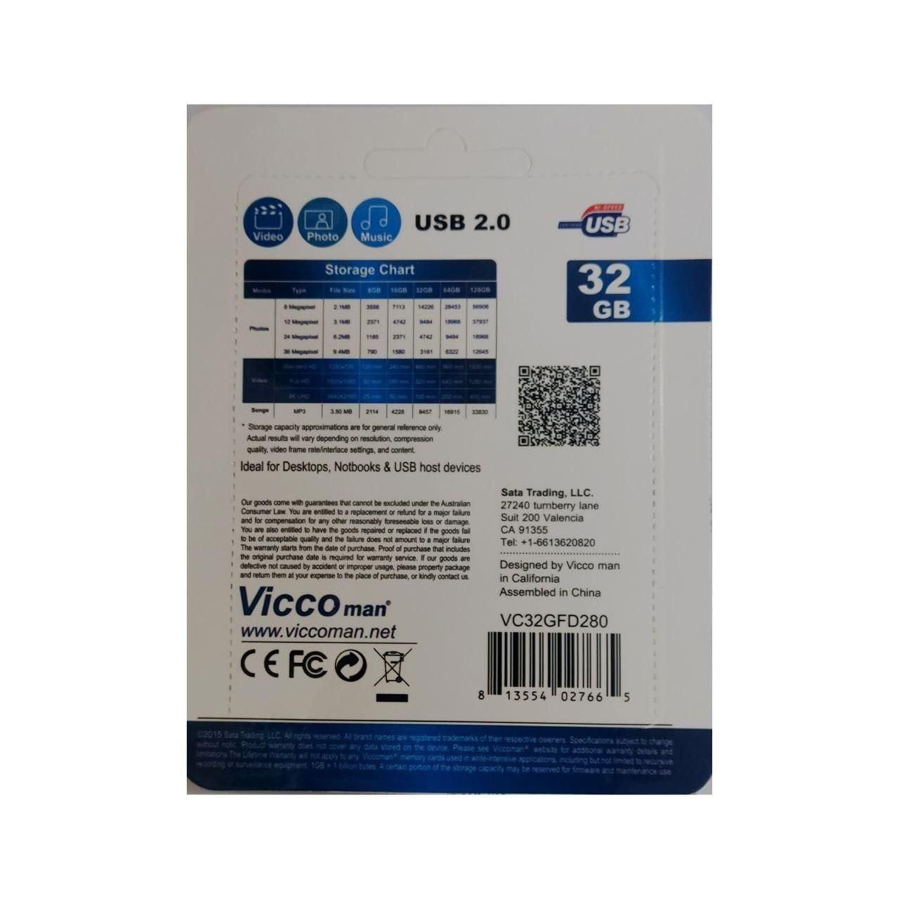 فلش مموری Vicco Man 32GB مدل VC280|لوازم جانبی موبایل و تبلت|تهران, امام زاده حسن|دیوار