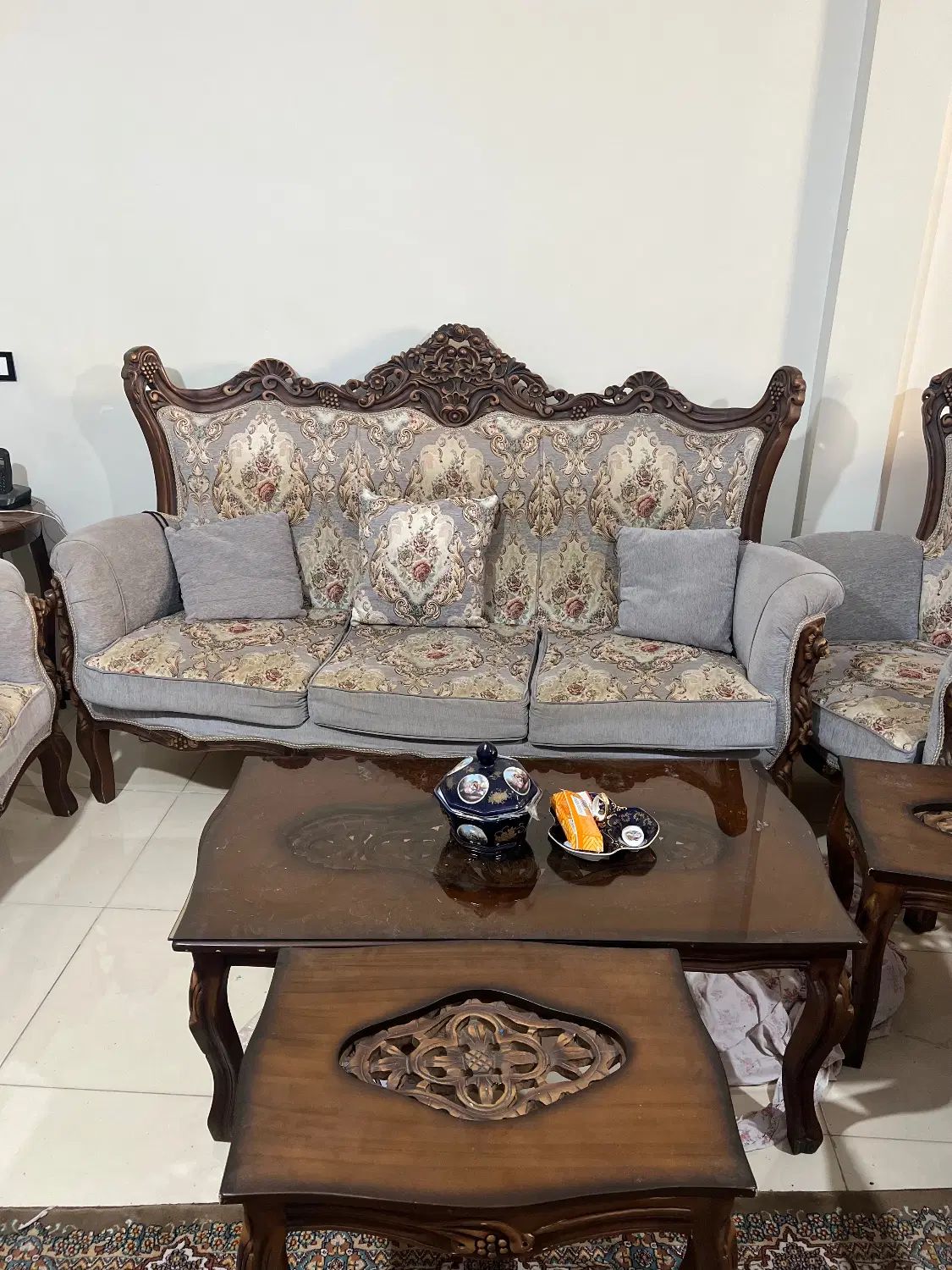 مبل یازده نفره جنس چوب راش|مبلمان خانگی و میز عسلی|تهران, سازمان برنامه جنوبی|دیوار