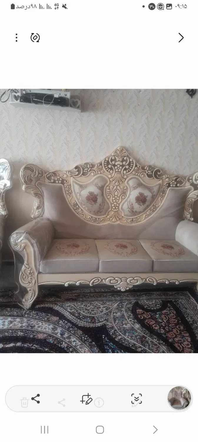 مبل سلطنتی ۷نفره|مبلمان خانگی و میز عسلی|مشهد, اروند|دیوار