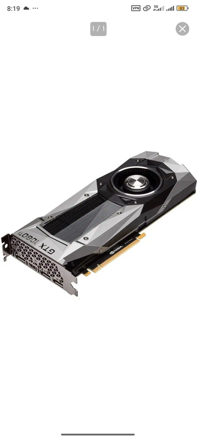 کارت گرافیک GTX 1080 FE|قطعات و لوازم جانبی رایانه|مشهد, هفت تیر (آب و برق)|دیوار