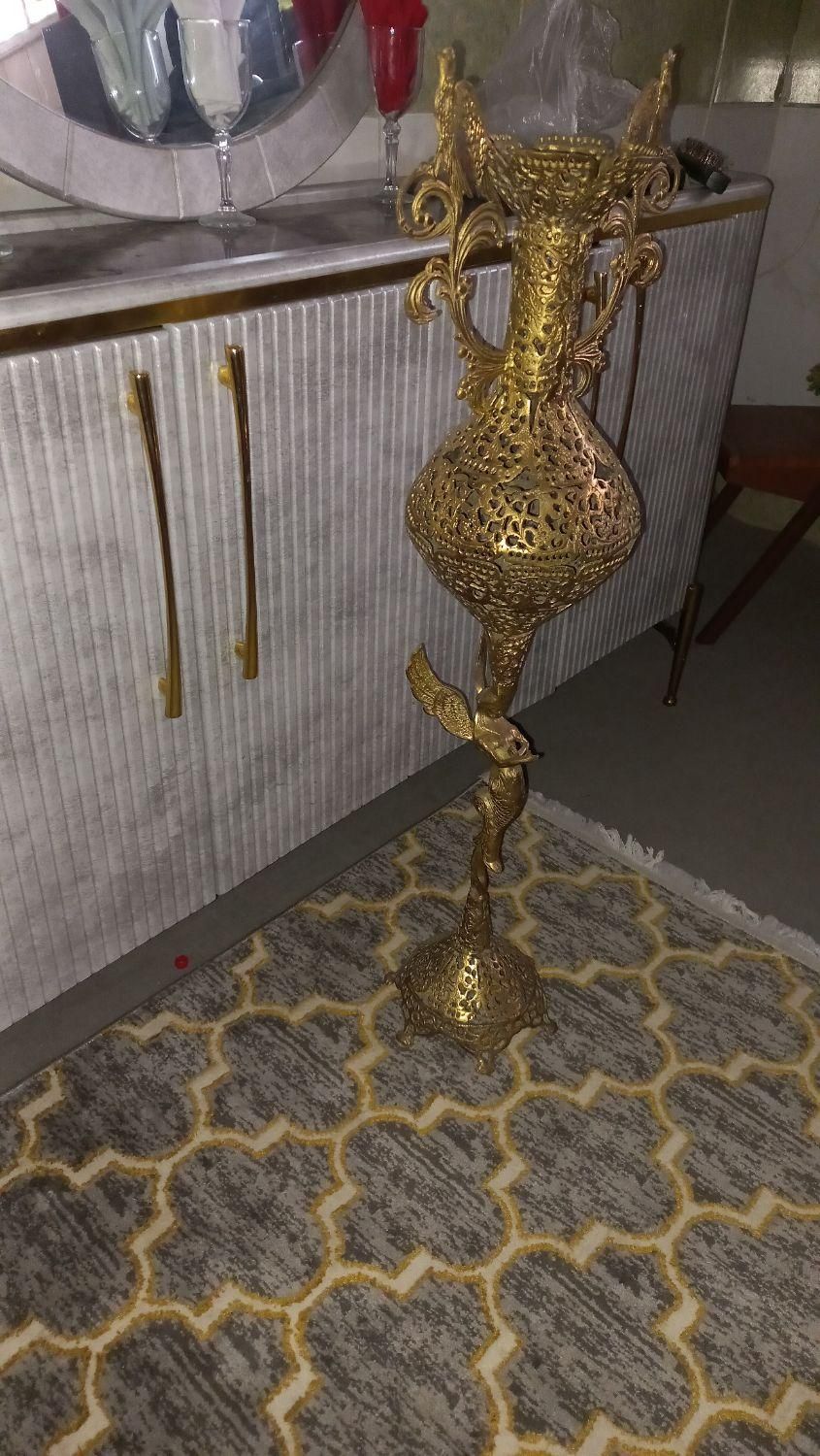 دوعدد گلدان برنز کنار سالنی یک متری|صنایع دستی و سایر لوازم تزئینی|قم, باسکول|دیوار