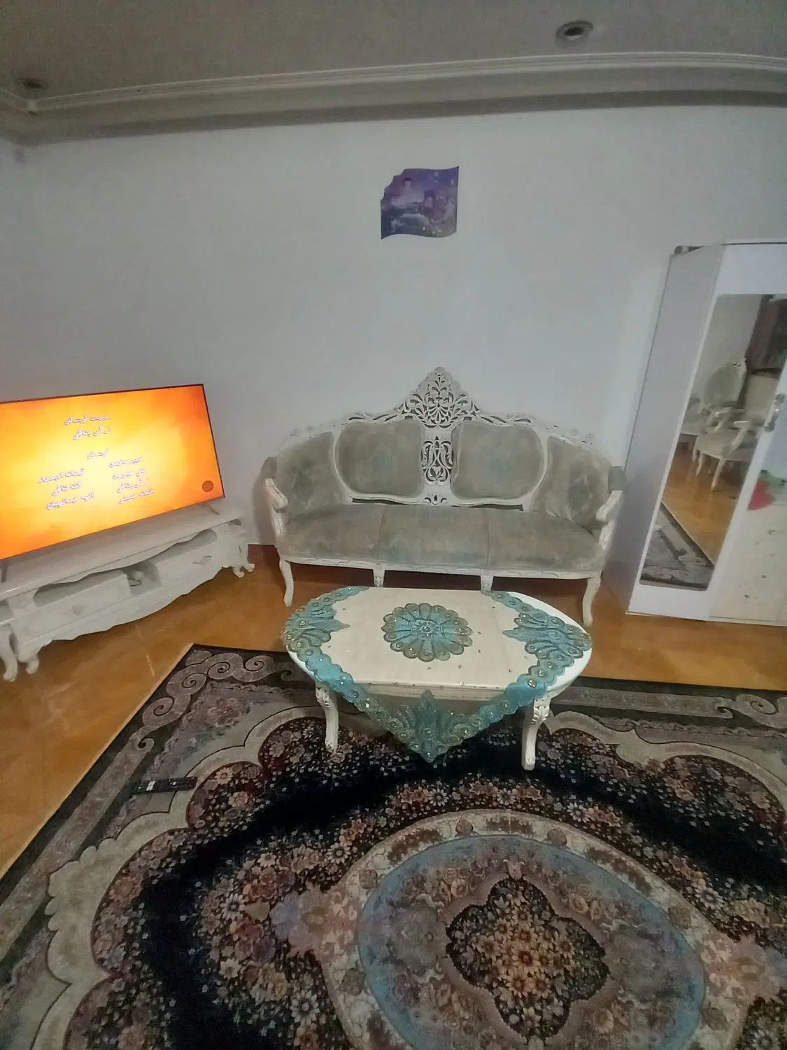 باسلام مبلمان ۹نفره از جنس چوب اصل راش|مبلمان خانگی و میز عسلی|کرج, شعبان‌آباد|دیوار