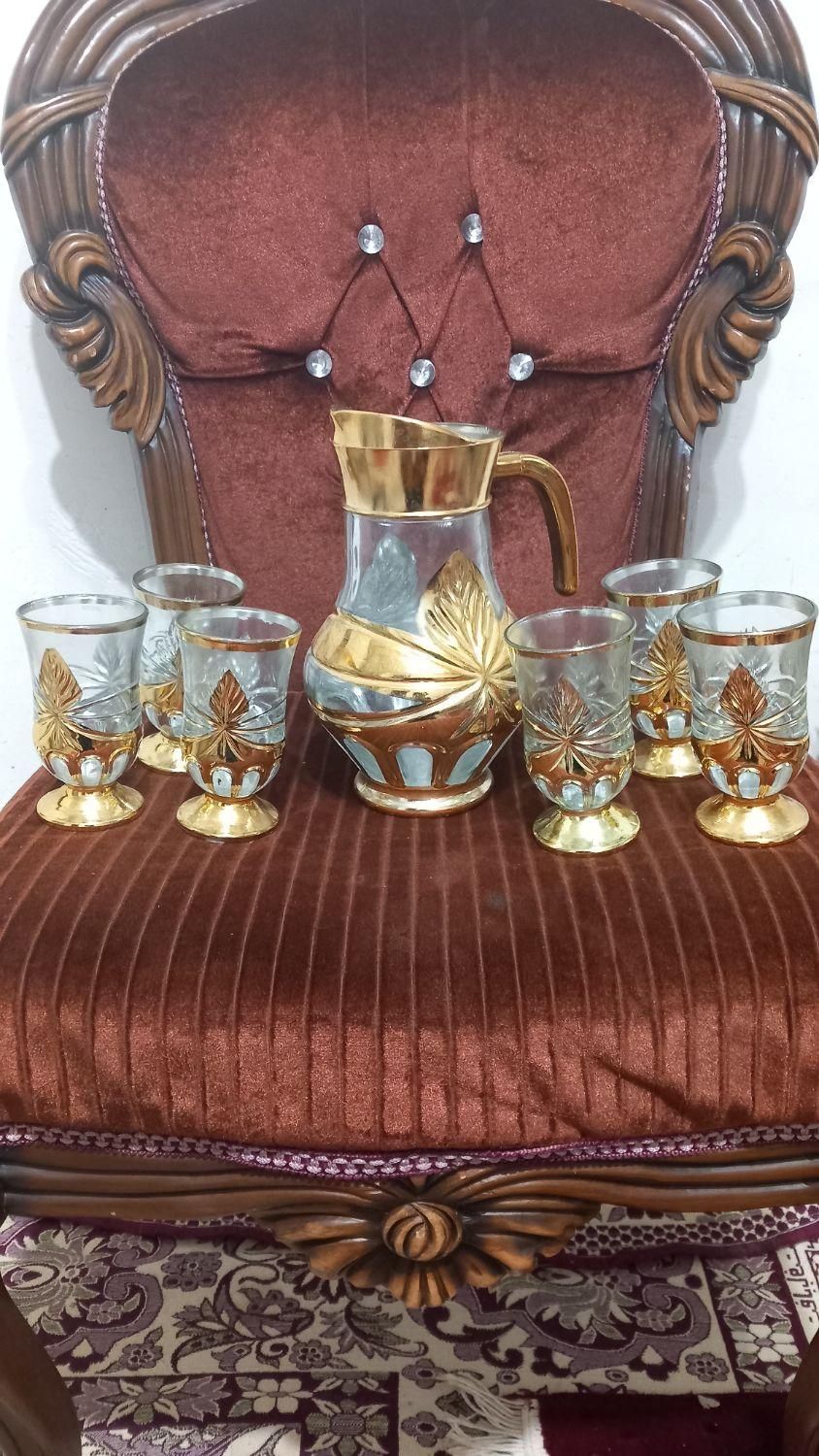 پارچ ولیوان قدیمی|ظروف سرو و پذیرایی|ری, دولتآباد|دیوار