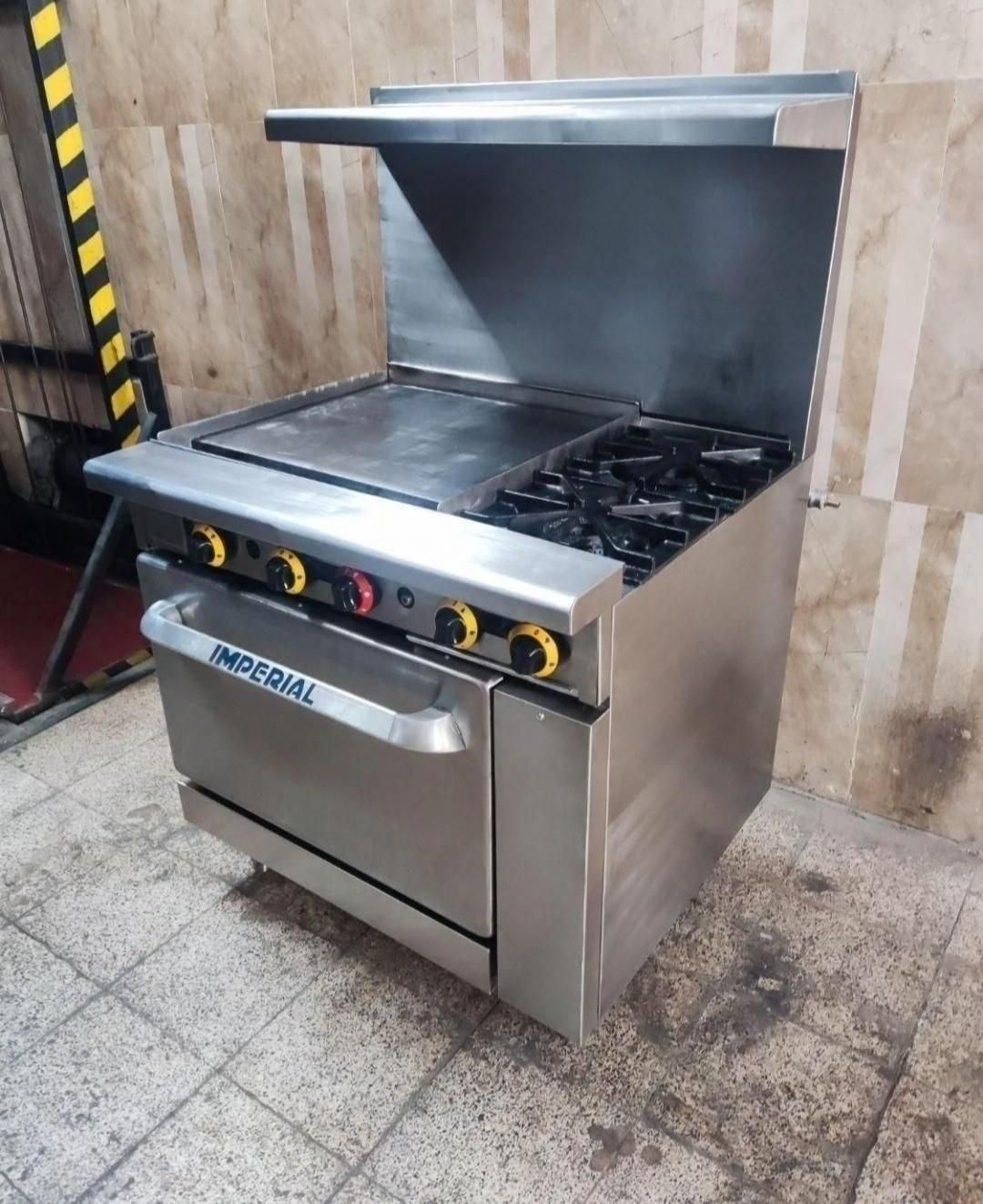 اجاق گاز ۲ شعله به همراه صفحه گریل امپریال آمریکا|کافیشاپ و رستوران|تهران, سعادتآباد|دیوار