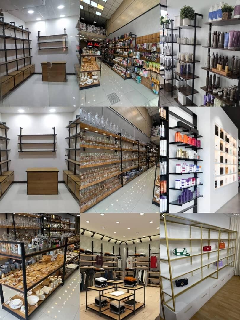 طراحی و اجرادکور مغازه.قفسه.پیشخوان.استند|فروشگاه و مغازه|شیراز, گچی|دیوار