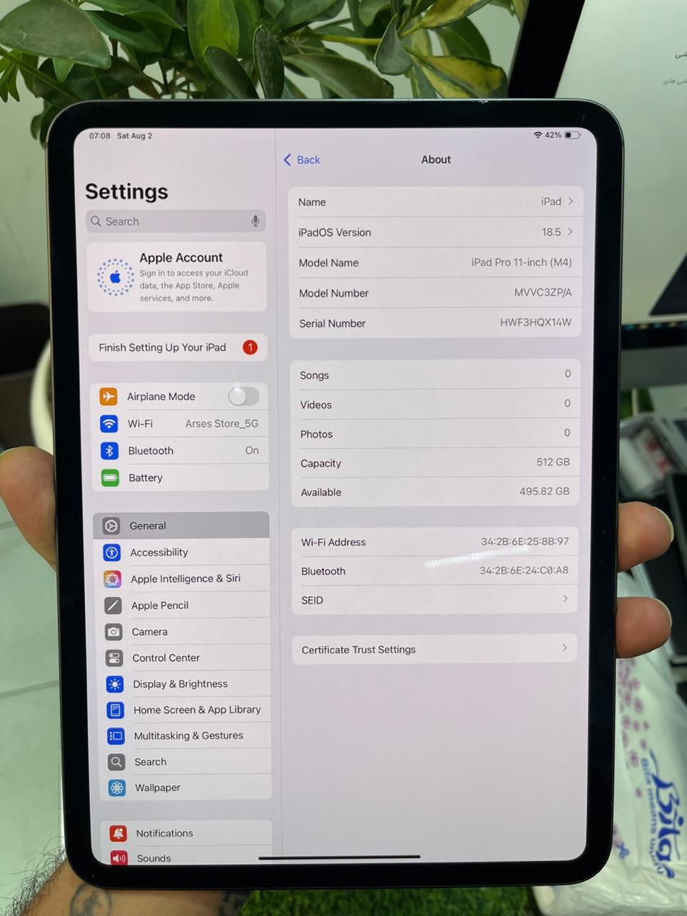 گیگ iPad Pro m4 512 غول قدرتمند اپل در حد نو|تبلت|کرج, کوی امامیه|دیوار