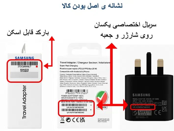 شارژر 25 وات اصلی اورجینال سامسونگ با6 ماه گارانتی|لوازم جانبی موبایل و تبلت|تهران, فلسطین (میدان انقلاب)|دیوار