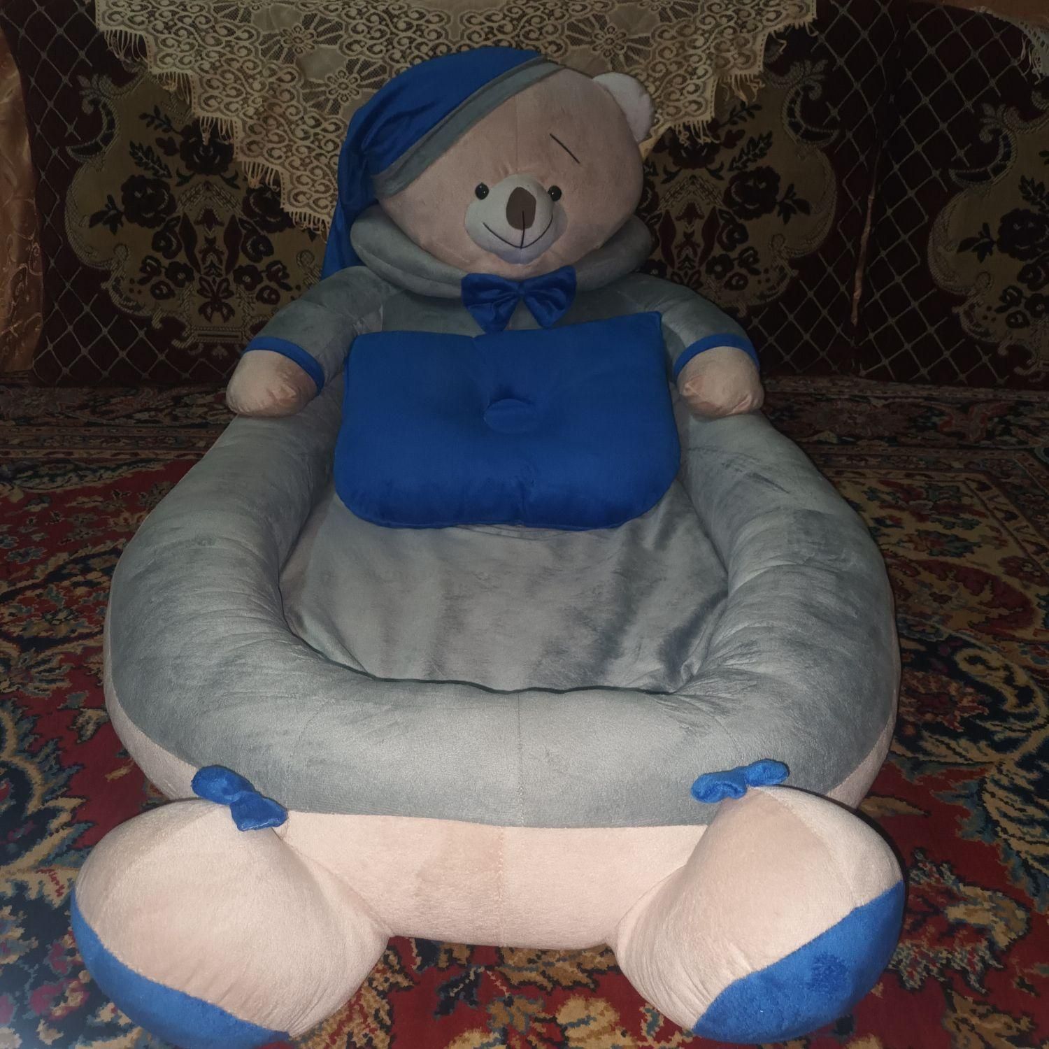 تشک گارد دار خرس تدی رنگ طوسی|اسباب و اثاث بچه|زاهدان, |دیوار