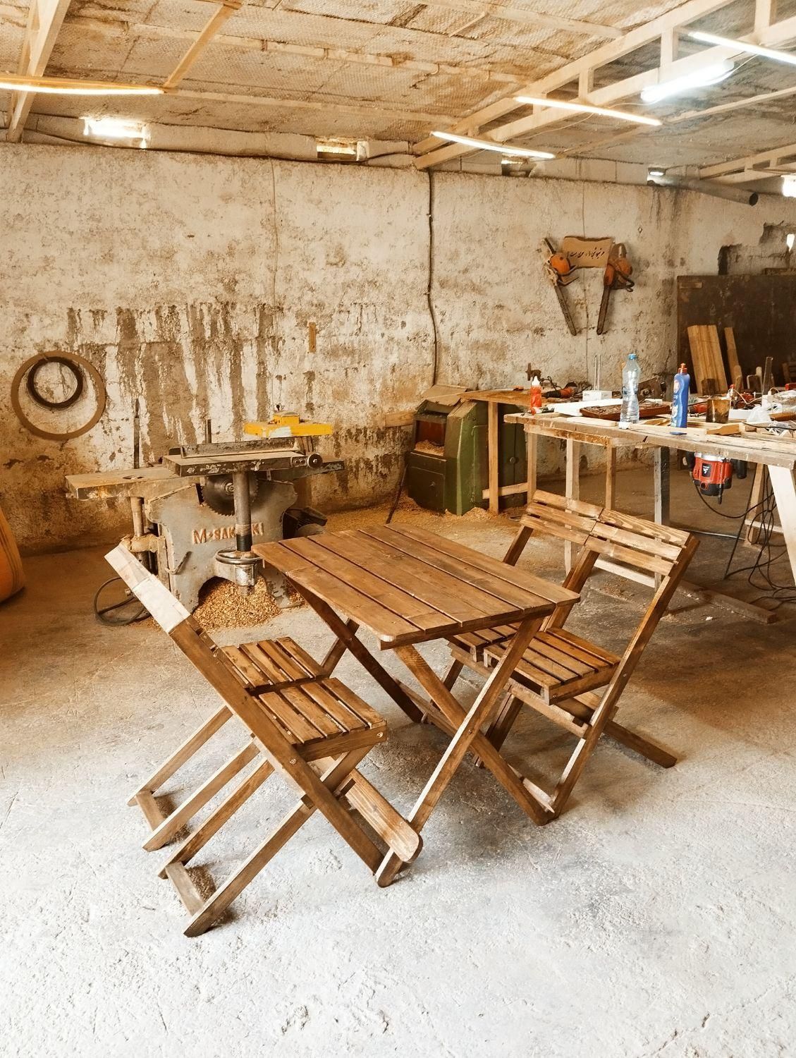 میز صندلی تاشو چوبی|میز و صندلی غذاخوری|بجنورد, |دیوار