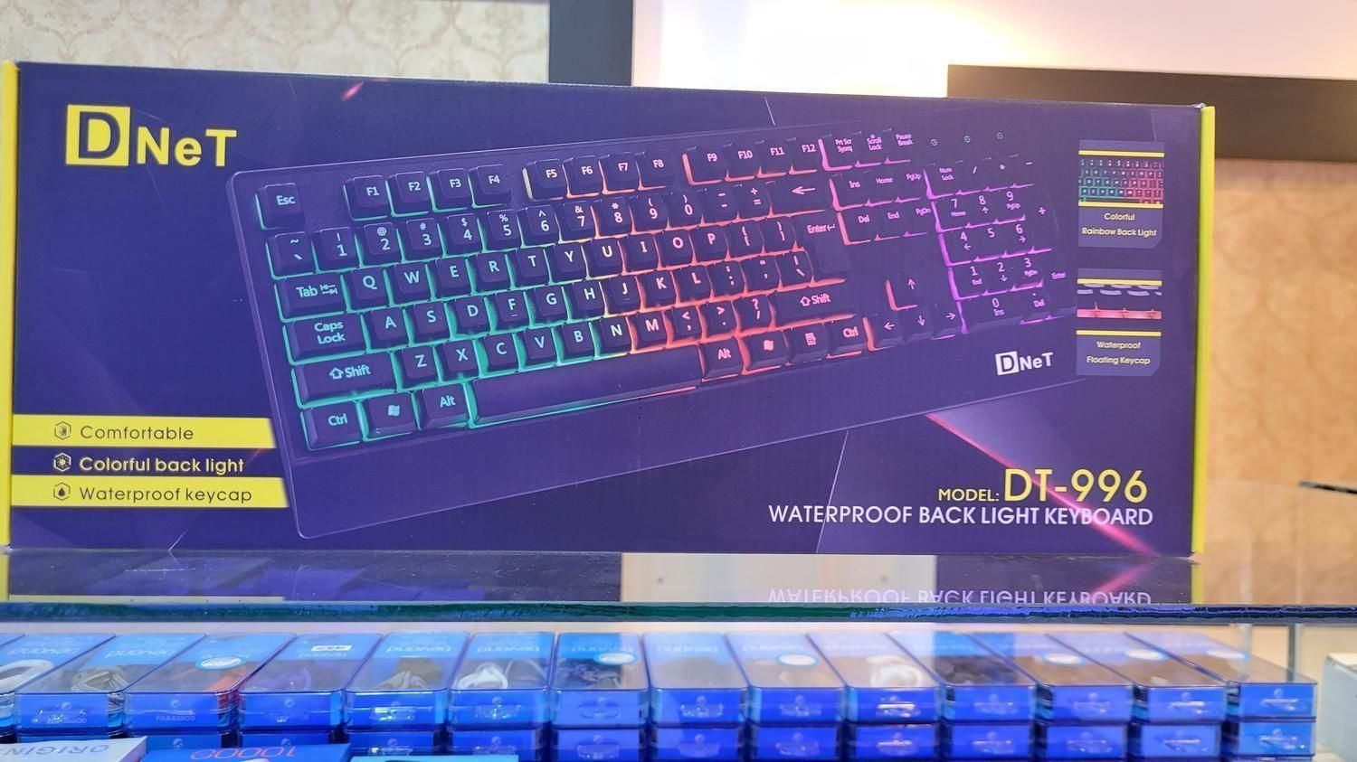 کیبرد گیمینگ نیمه مکانیکال و ضد آب دی نت|قطعات و لوازم جانبی رایانه|کرمان, |دیوار