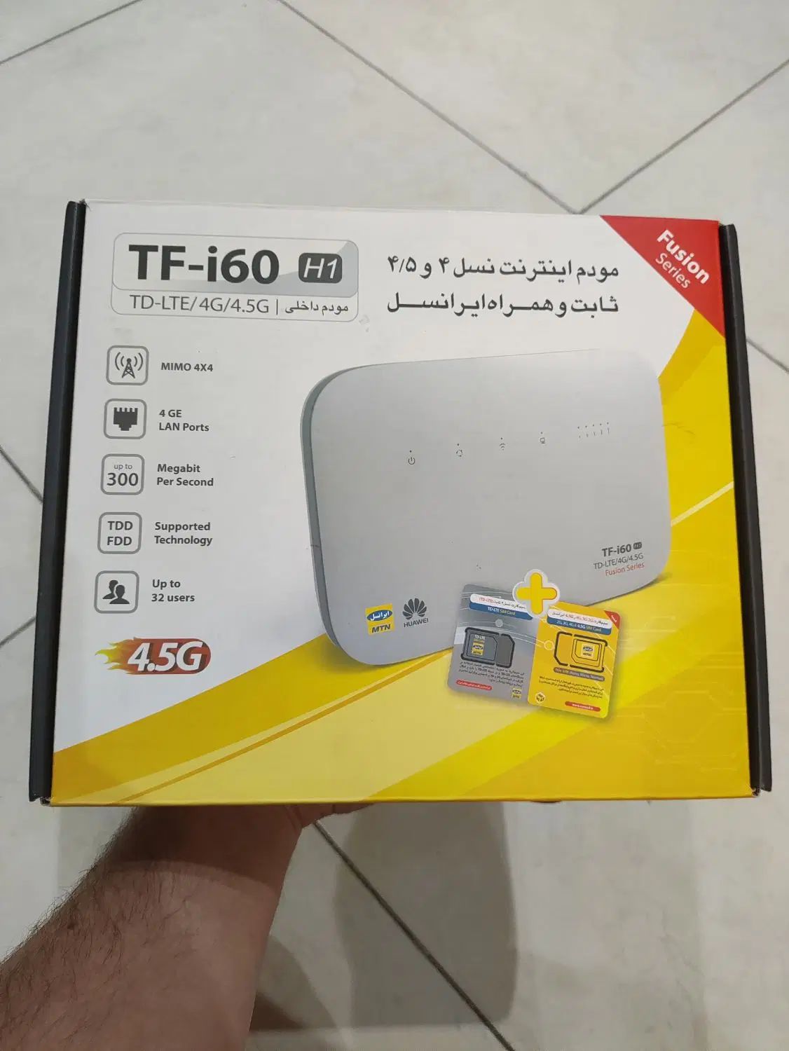 مودم TD-LTE ایرانسل TF-i60 H1 برند هوآوی|مودم و تجهیزات شبکه|تهران, فردوسی|دیوار